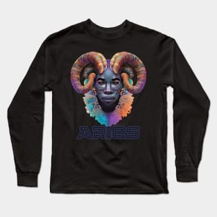 Aries Zodiac Sign Man Long Sleeve T-Shirt